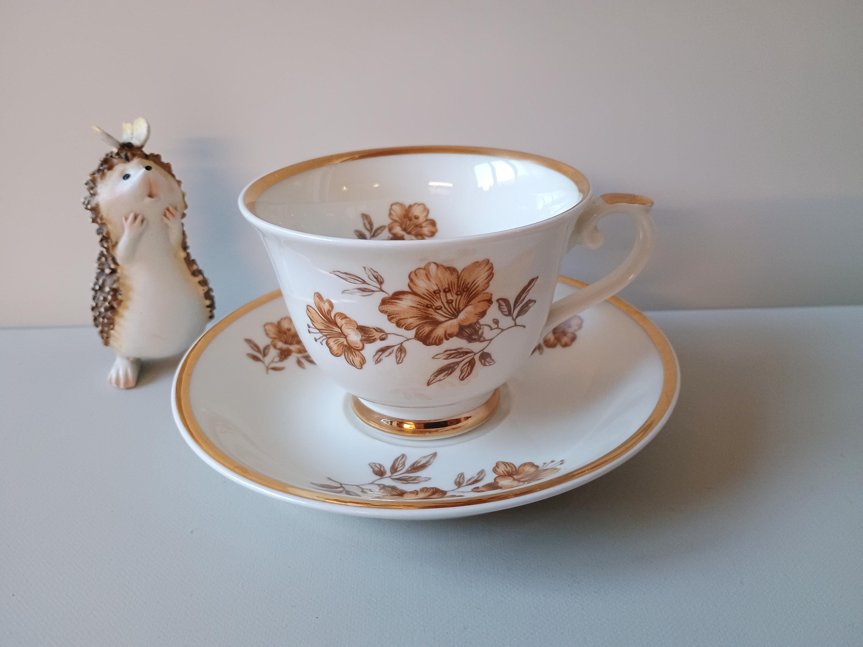 Myrna Arabia Finland Coffee Cup and Saucer - Olga Osol Floral