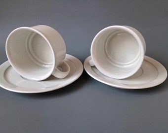 HÄRD Höganäs Tea Cup & Saucer Set: Swedish Keramik, Signe Persson Melin 1970s