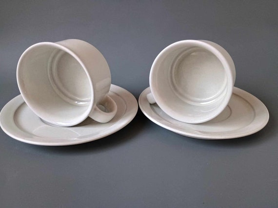HÄRD Höganäs Tea Cup & Saucer Set: Swedish Keramik, Signe Persson Melin 1970s