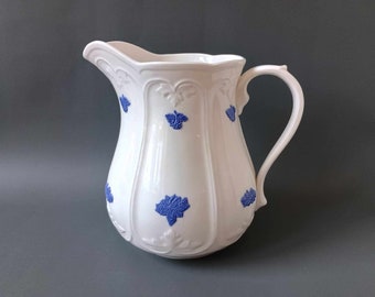 BLÅ BLOM Gustavsberg - Large Jug 1300 ml - Stamp 1980s - Old Gustavsberg Sweden In production 1911-1995