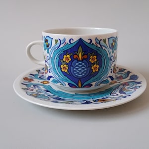 Villeroy & Boch Izmir Tazza con Piattino: Porcellana Vintage Lussemburgo, 1973