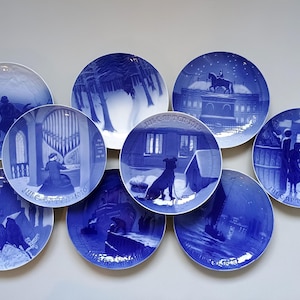 1910-1919 Bing & Grondahl Copenhagen Porcelain Christmas Plates