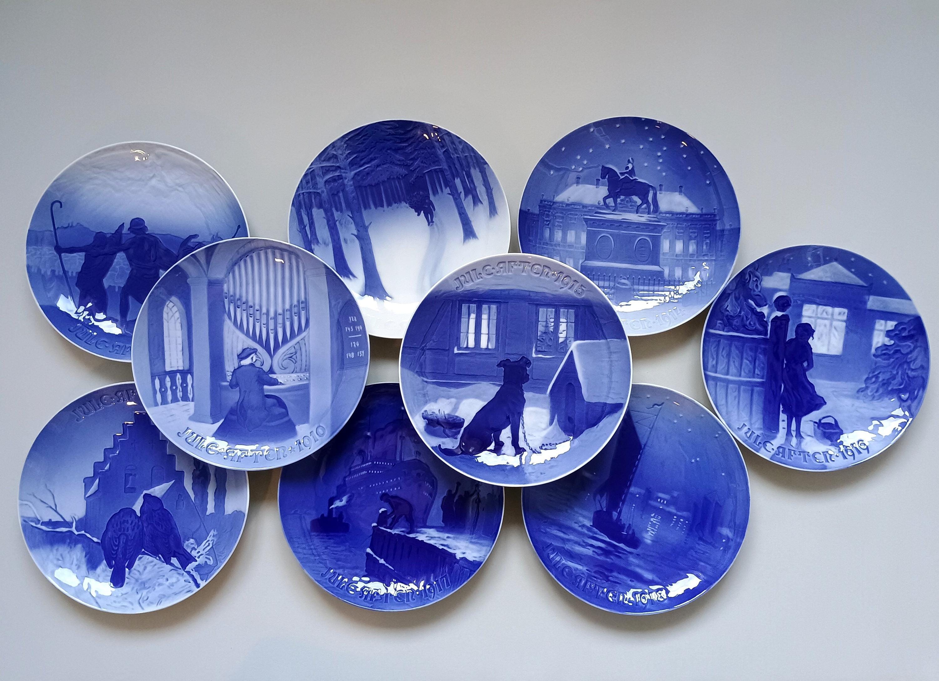 1910-1919 Bing & Grondahl Copenhagen Porcelain Christmas Plates