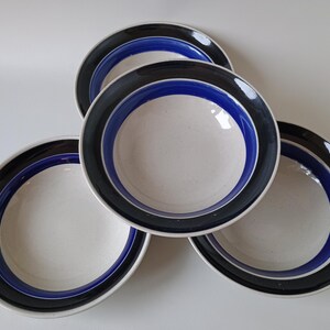 Vintage Höganäs Keramik Bowls - Set of 4 IRIS - Hertha Bengtson