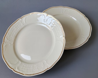 ROSENTHAL SANSSOUCI Ivory - Set of 2 Plates D-17.8 cm - ROSENTHAL Selb-Germany Sanssouci 1930-40s