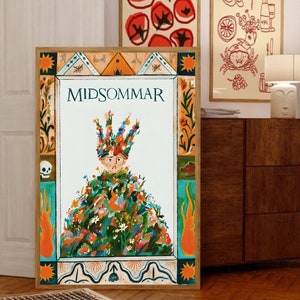 Midsommar Poster, Midsommar Wall Art, Midsommar Digital Print, Movie Poster, Midsommar Movie Print, Digital Download