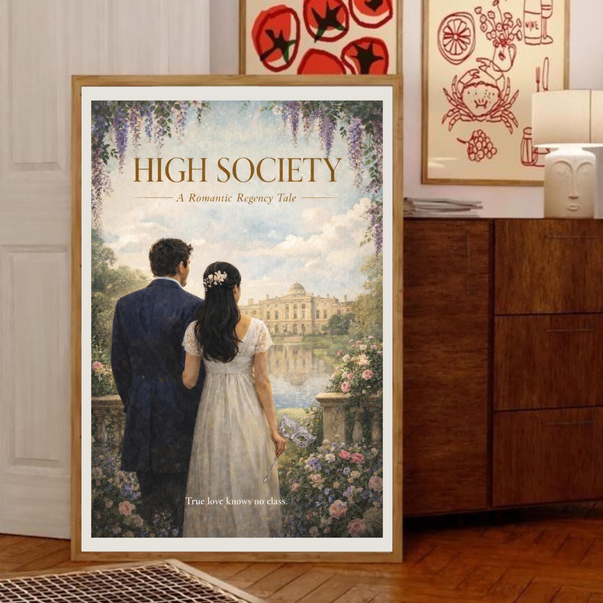 Benedict and Sophie Poster, Regency Era Wall Art, Vintage Romantic Wall ...