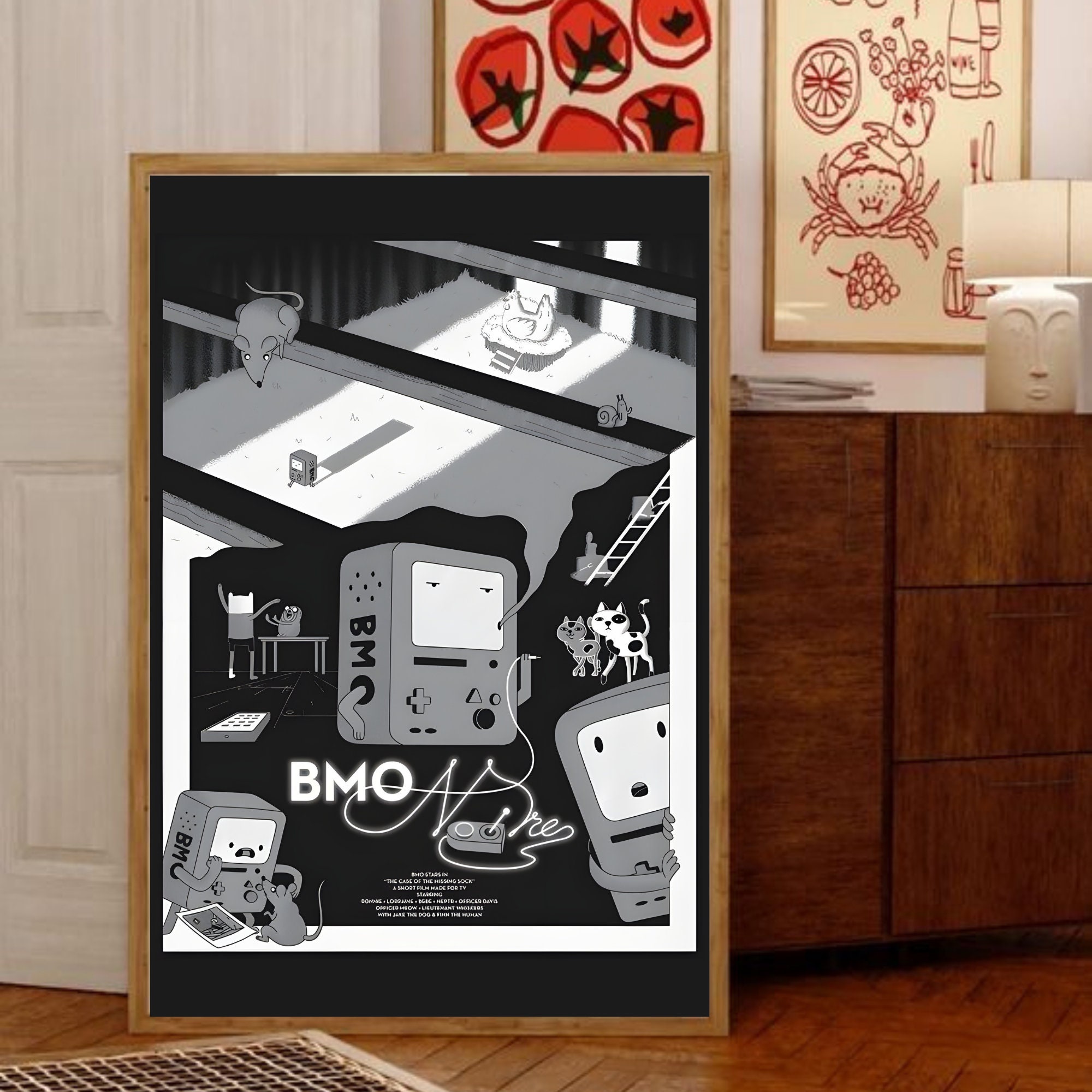 BMO Poster, Adventure Time Poster, Adventure Time BMO Digital Print ...