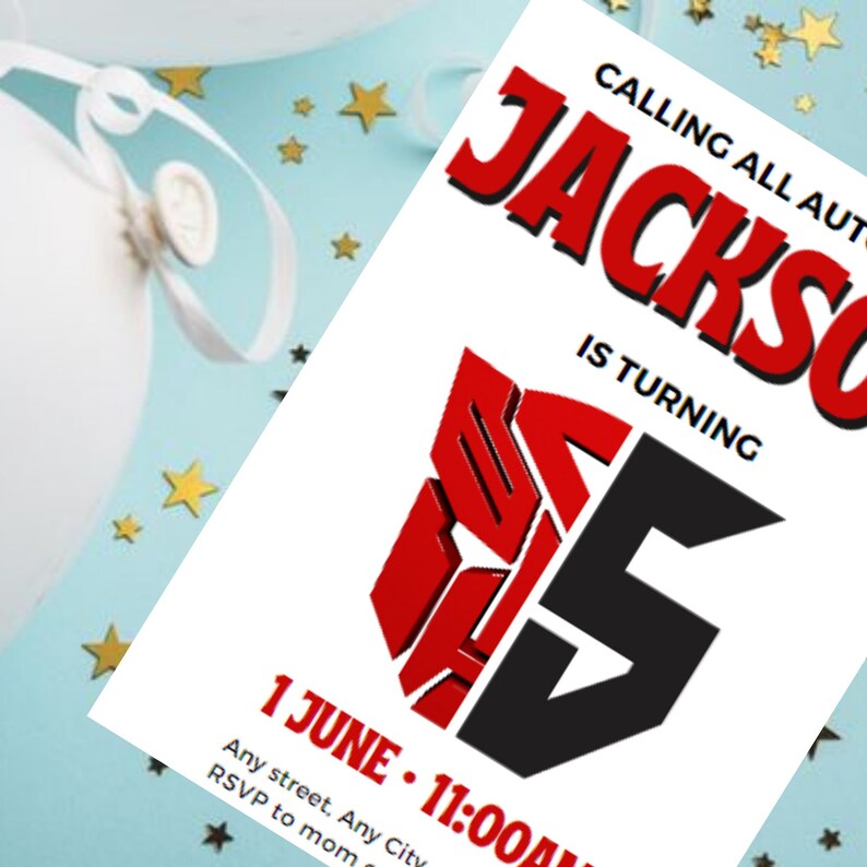 Transformers Birthday Invitation | Customizable Rescue Bots Template ...