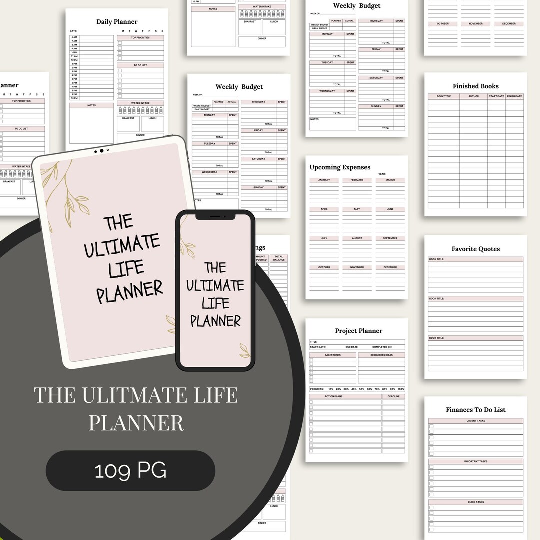 The Ultimate Life Planner - Etsy