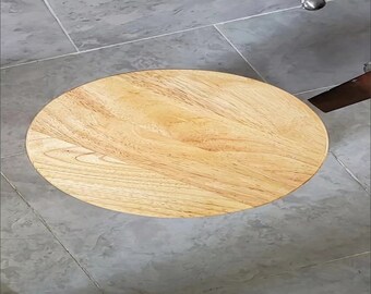 Small Round Wooden Stool: Multi-Functional Low Stool for Living Room, Changing Shoes, or Small Step