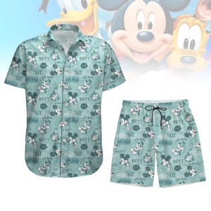 Disney Mickey Shirt Shorts, Mickey en Vrienden Button Shirt Shorts, Magic Kingdom Shirt, Disneyland Hawaii Short, Disney Mouse Shirt