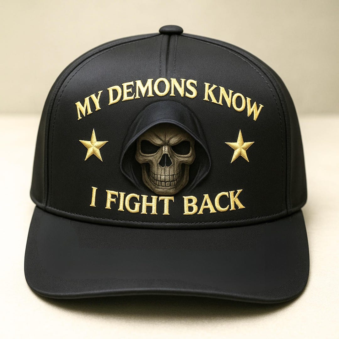 Genérico PTSD Awareness Hat, My Demons Know I Fight