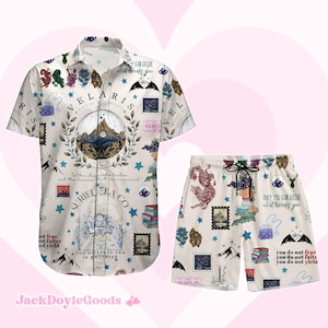 Velaris Acotar Button Shirt Shorts, City Of Starlight Button Shirt, Night Court Button Shirt, Acotar Book Club Shirt, Velaris Shorts