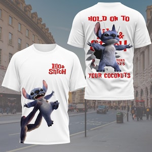 Lilo and Stitch Shirt, Disney Stitch Graphic Tee, Stitch Hoodie, Cute Cartoon Sweatshirt, Ohana Means Family Merch, Stitch Outfit