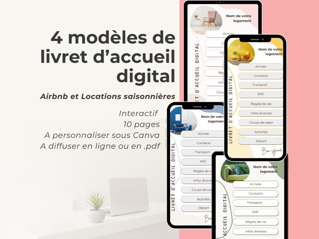 Modèle Livret Accueil Location Saisonnière Word 4 Modèles De Livret Daccueil Digital Pour Airbnb Et Location