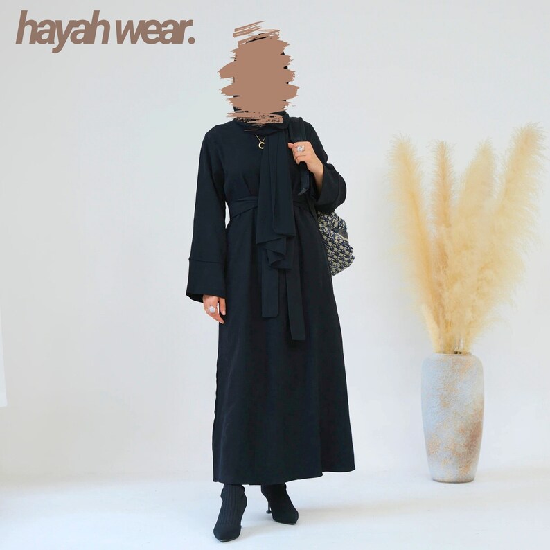 Abaya Turkish style, Abaya, Abaya For Women, Abaya Set, Abayas, Eid Dress, Eid Gifts, Modest Dress, Muslim Prayer Dress afbeelding 8