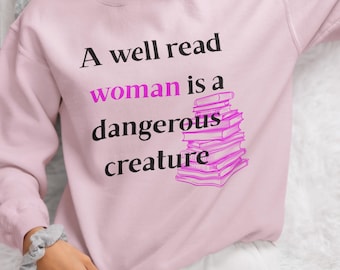 Feminist Quote Woman Empowerment Crewneck Sweatshirt | Equal Rights Activist