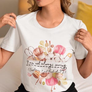 Sewing Fun T-shirt for Sewers, Crafting Tee, Quilting Gift, Sewing Enthusiast Shirt, Seamstress Present, Stitching Apparel, Cotton Tee