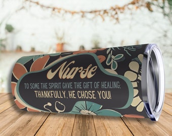 Nurse Gift Tumbler | Gift of Healing | Christian Nurse Appreciation | Nursing Student Gift | RN Graduation, RN Grad Gift, CNA Gift, Lpn Gift