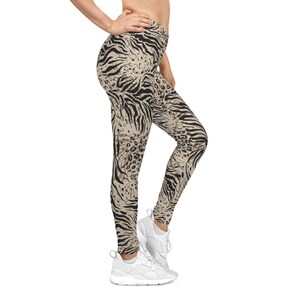 Stylish Animal Print Leggings - Trendy Activewear, Comfy Loungewear, Perfect for Yoga, Workout, Everyday Wear