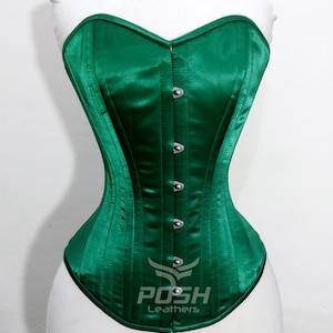 Handmade Women Lace-up Corset Bustier Tops Overbust Waist Trainer Basques Shaper Lingerie Steel Boned  Corset M1