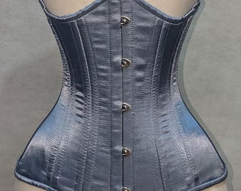 Satin Underbust Corset: Steel Boned Waist Trainer