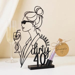 Personalisiertes Geburtstagsgeschenk zum 40. Geburtstag mit Name und Alter