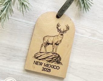 Deer Ornament SVG | Laser Cut Wildlife Christmas File (Digital Download)