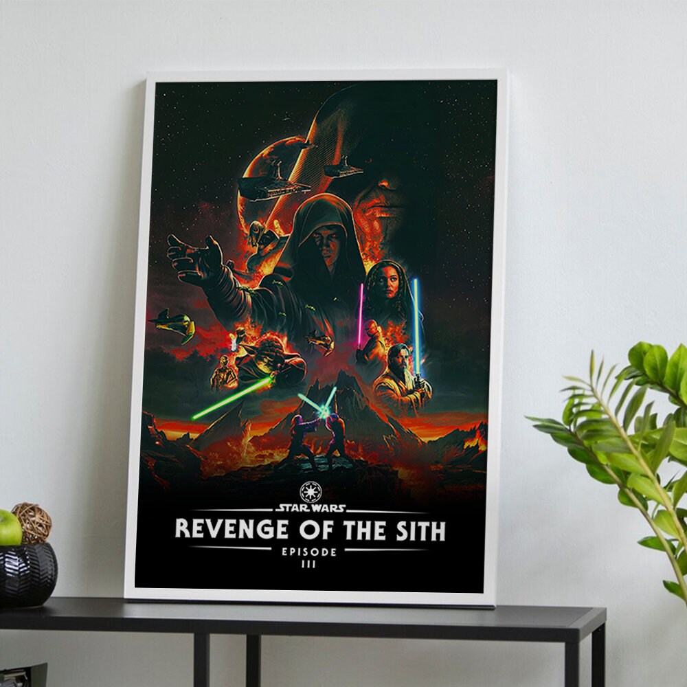 Star Wars Episode Iii - Revenge Of The Sith Movie Poster, Classic Vintage Film Poster, Room Decor, Art Poster For Gift, Canvas Poster Bespoketshirt