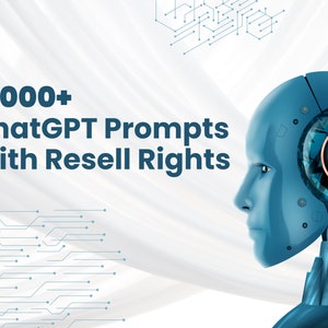 15000+ ChatGPT Prompts with Resell Rights | Make Money Online with AI | Passive Income | Commercial Use PLR Bundle Lot | Business Idea