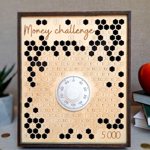 Money saving challenge 1000/3000/5000/10000, Piggy bank adult, Reusable piggy bank, Savings challenge binder box