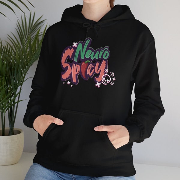 Neurodiverse Autisme ADHD Unisex Hooded Sweatshirt | Comfy Neurospicy Unisex hoodie | Fun Graphic Quote Unisex  Hoodie | Gildan