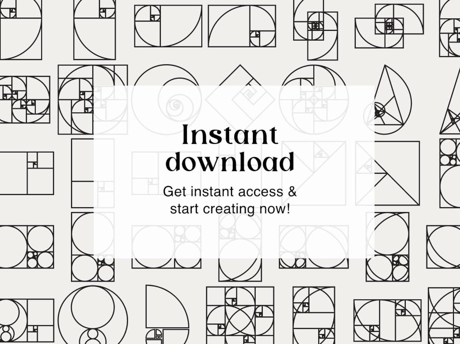 Golden Ratio Stencil Bundle, SVG & PNG File Formats - Etsy