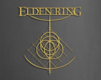 Elden Ring Metal Wall Sign, Elden Ring Erdtree Sign Metal Art, Gaming Wall Art, Dark Souls Wall Art, Elden Ring Gift, Elden Ring Artwork