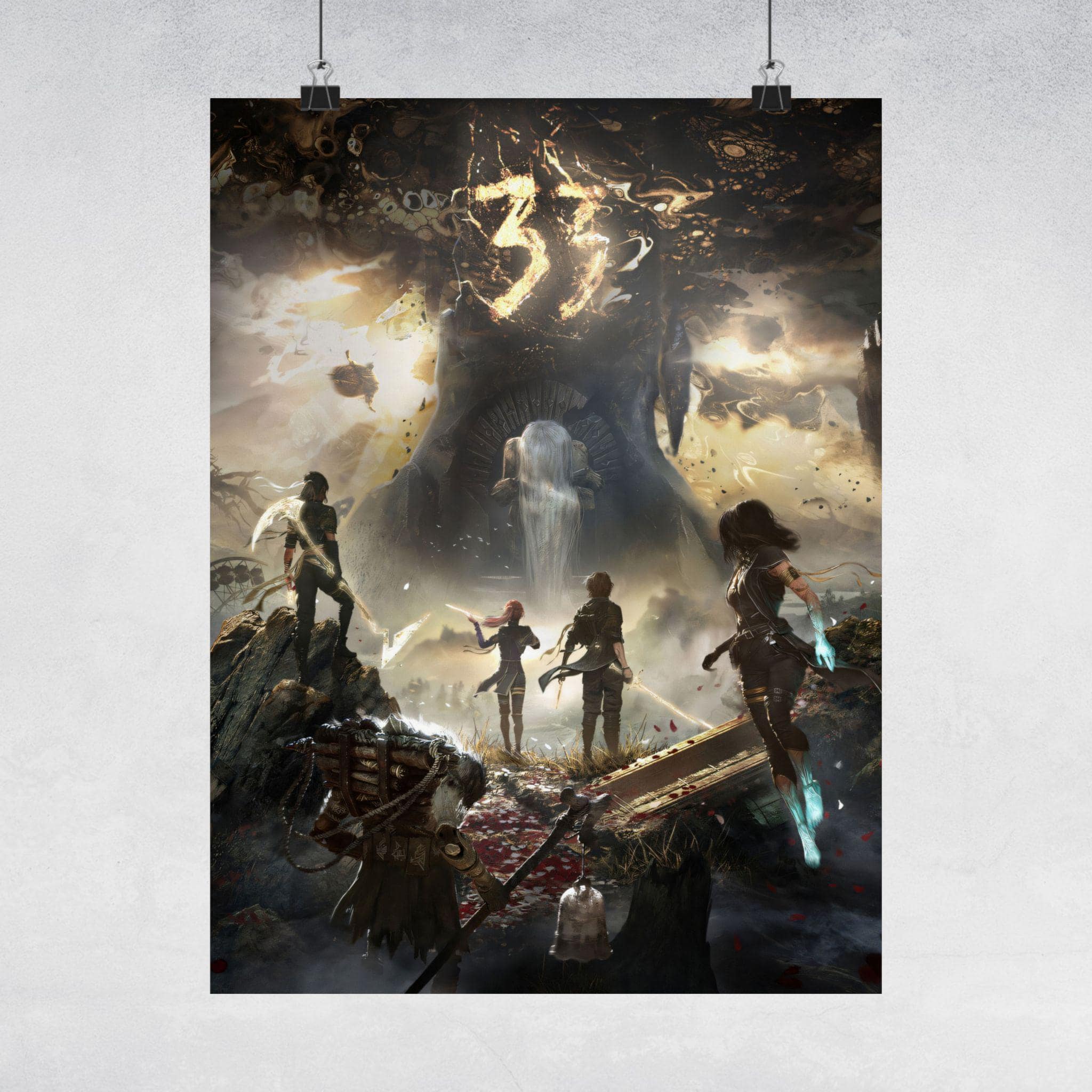 Clair Obscur Expedition 33 Cover Poster, RPG Gaming Poster Print