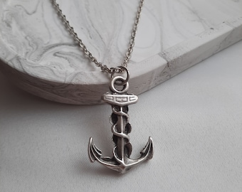 Anchor Necklace for men, Sailor Anchor Necklace, Nautical Necklace, Sailor Necklace, Sea lover gift, Nautical gift, Marine Gift, Sailing