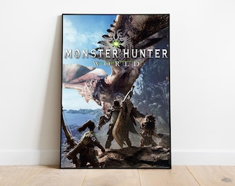 2017 妖怪ウォッチ 2/モンスターハンター ストーリーズ 額入りプリント