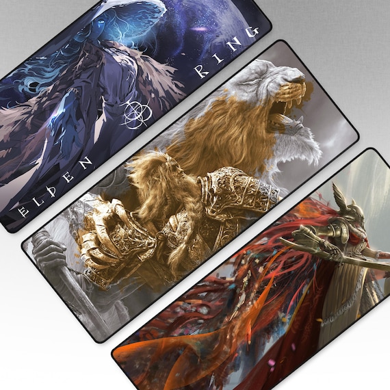 Elden Ring Gaming Mouse pad, Gamer Desk Mat, Video Game Decor, Game Room Decor, Office Desk Mat, Gaming Pc Accessories