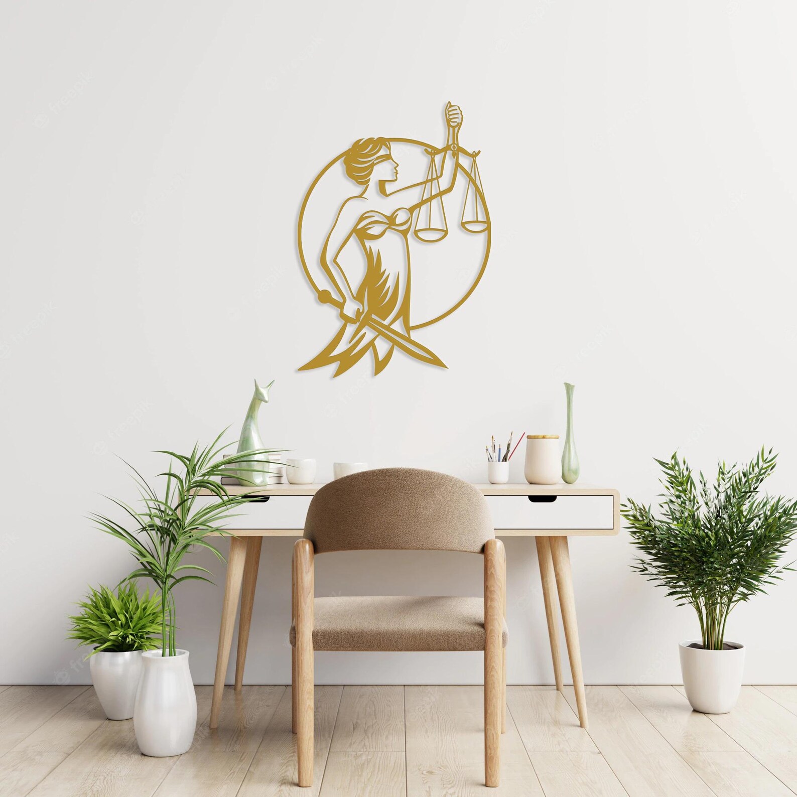 Lady Justice Metal Wall Art, Themis Metal Wall Decor, Justitia Metal ...