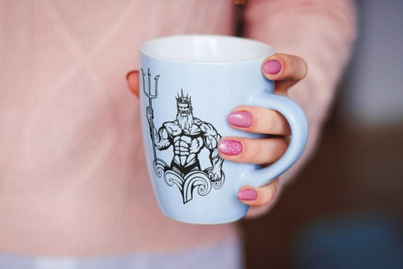 Poseidon Holding Trident Vector Svg, Poseidon Sea God Neptune