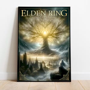 Elden Ring Erdtree Poster Druck, Elden Ring Wandkunst, Elden Ring Kunst Cover, Elden Ring Wanddekoration, Videospiel Poster, Elden Ring Geschenk