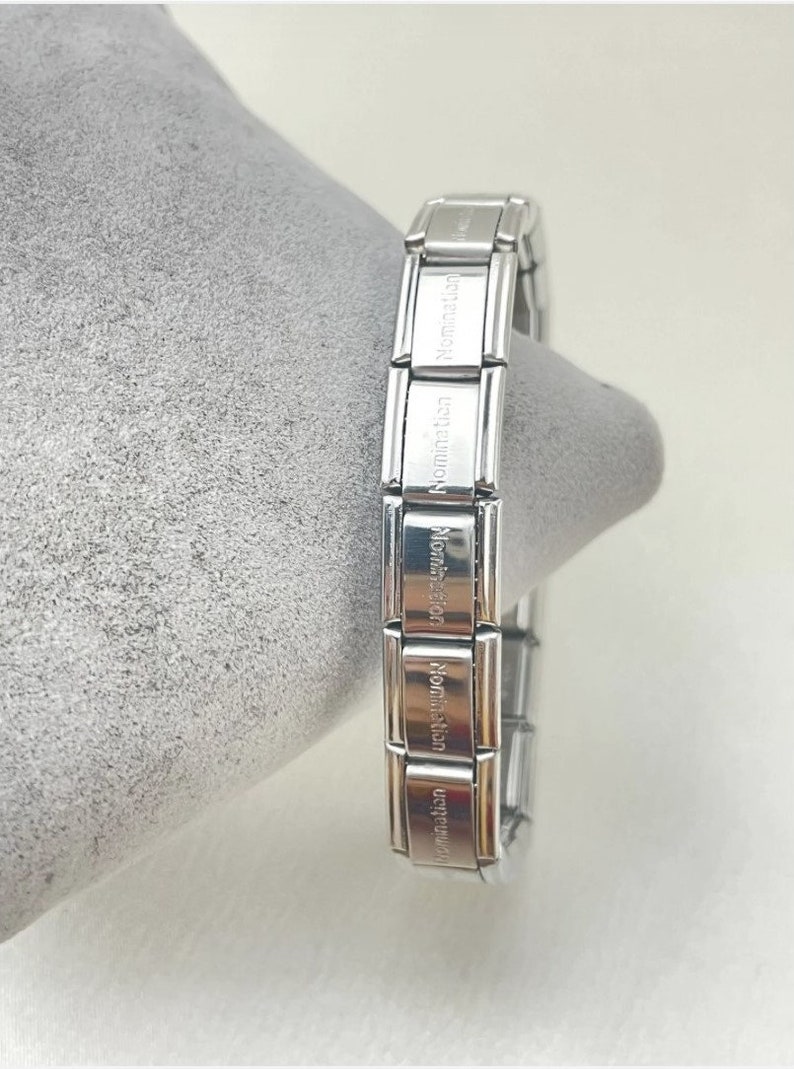 Silver Italian Charm Bracelet, Italy Charms Bracelet, Stainless Steel Bracelet, Italian Bracelet