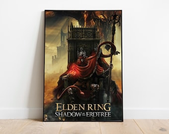 Elden Ring Shadow of Erdtree Poster, Elden Ring Art Print, Gaming Poster, Elden Ring Wall Art, Fantasy Rpg Game Art Poster, Video Game Decor