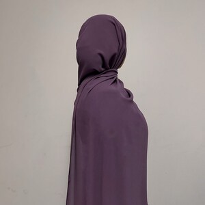 Phlox purple chiffon hijab