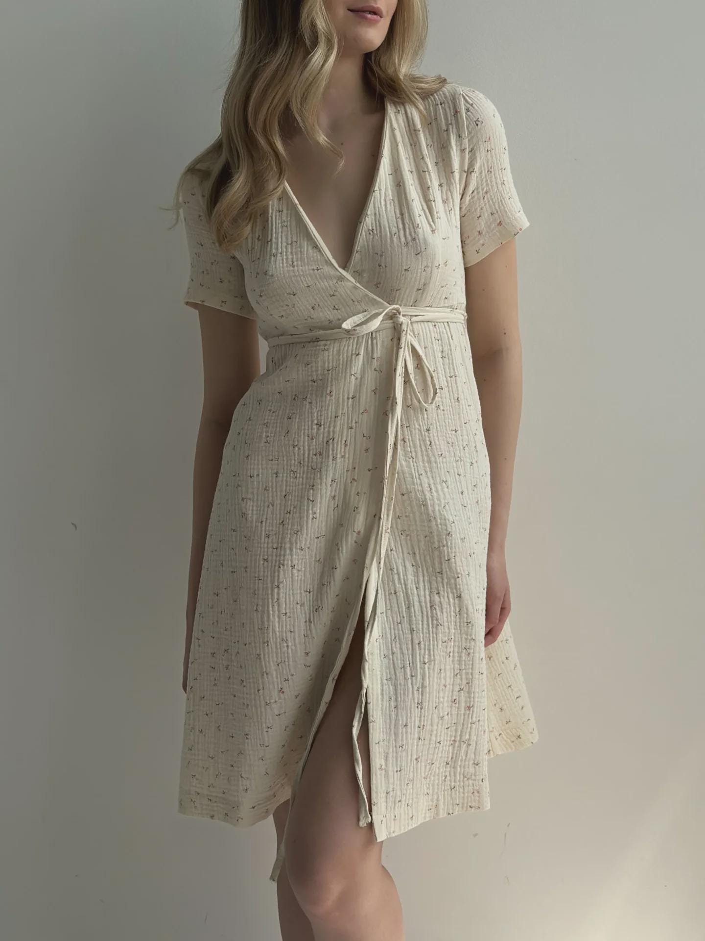 Cream Wrap Dress - Etsy
