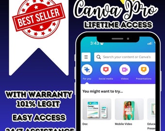 Accesso a vita a Canva Pro legittimo al 100%!