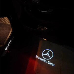 2X Auto LED Deur Licht Projectoren Logo Puddle Courtesy Nanoglass Kit Voor Mercedes Benz Klasse Ultra Heldere Kit Dat beeld NOOIT VERVAGEN afbeelding 5