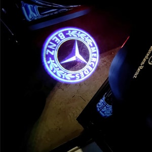 2X Auto LED Deur Licht Projectoren Logo Puddle Courtesy Nanoglass Kit Voor Mercedes Benz Klasse Ultra Heldere Kit Dat beeld NOOIT VERVAGEN afbeelding 4