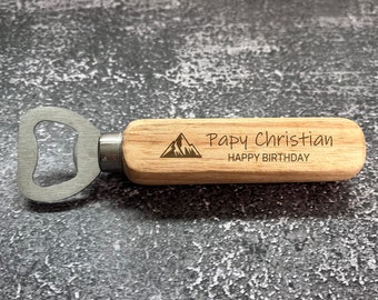 Personalised Bottle Opener,Wooden Bottle Opener Laser Engraved,Fathers Day,Birthday Gift For Him,Wedding Favors for Guests,Custom you logo